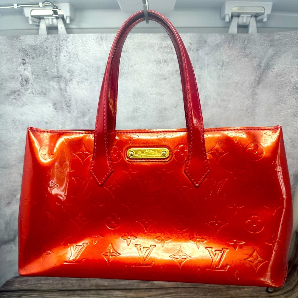 Louis Vuitton Vernis Patent Leather Wilshire PM EUC - Picture 1 of 16